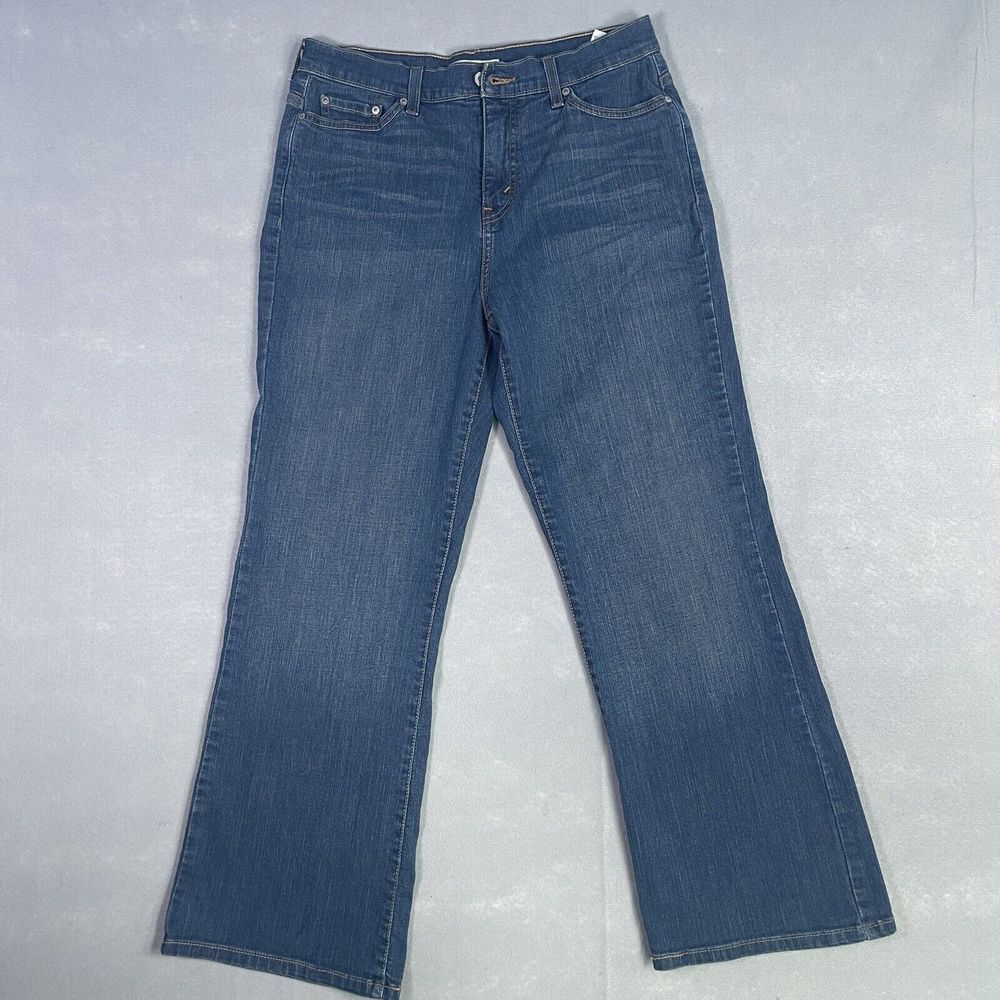 Levi's 512 Jean Woman 32W 29L‎ Blue Denim Perfectly Slimming Boot Cut